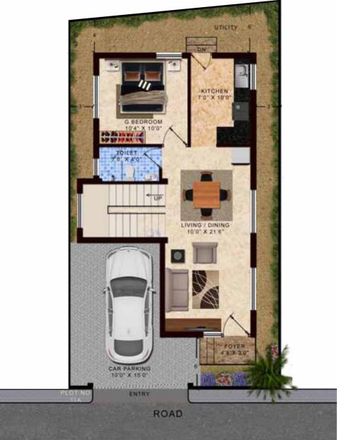 Jones Dawn Villas (3BHK+3T (1,990 sq ft) 1990 sq ft)