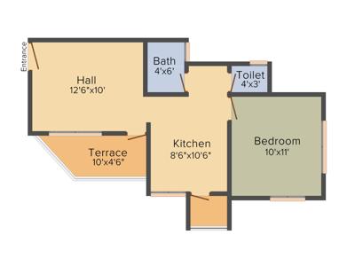 Vijay Sai Enclave (1BHK+1T (521 sq ft) 521 sq ft) Vijay Sai Enclave (1BHK+1T (521 sq ft) 521 sq ft)
