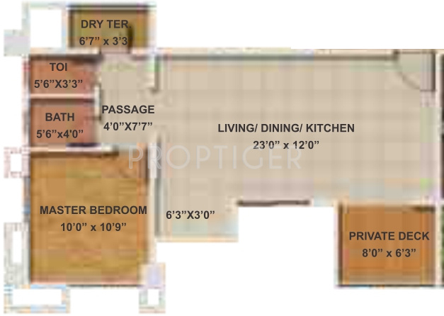 Gera Developments Park View (1BHK+1T (766 sq ft) 766 sq ft) Gera Developments Park View (1BHK+1T (766 sq ft) 766 sq ft)