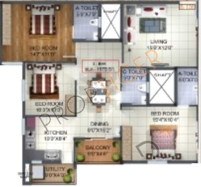 SV Heights (3BHK+3T (1,575 sq ft) 1575 sq ft)