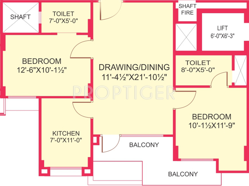 Gurupragya Gurushikhar (2BHK+2T (1,031 sq ft) 1031 sq ft) Gurupragya Gurushikhar (2BHK+2T (1,031 sq ft) 1031 sq ft)