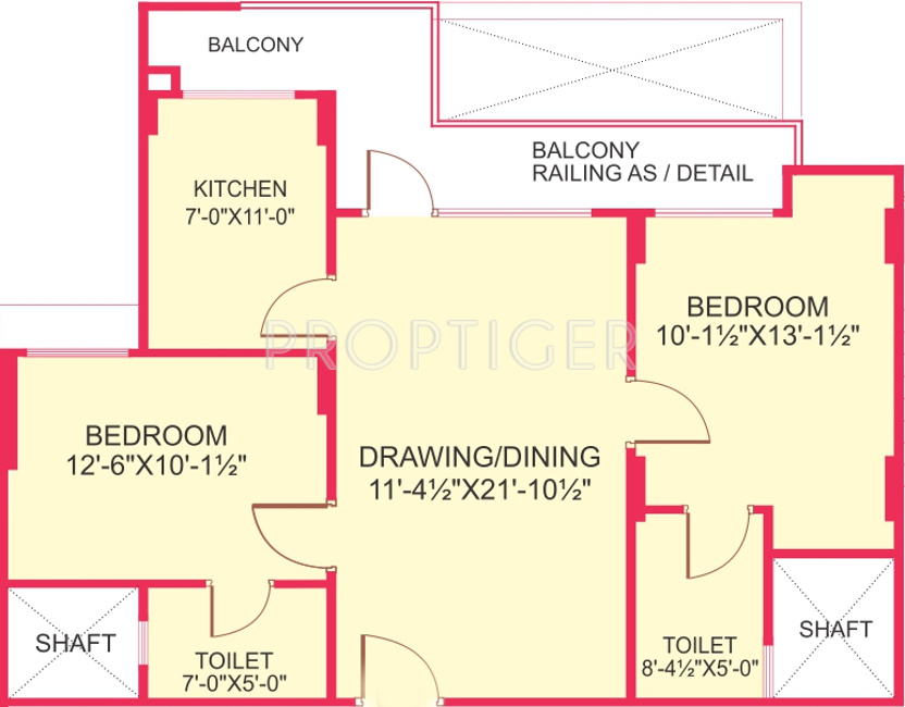 Gurupragya Gurushikhar (2BHK+2T (1,111 sq ft) 1111 sq ft) Gurupragya Gurushikhar (2BHK+2T (1,111 sq ft) 1111 sq ft)