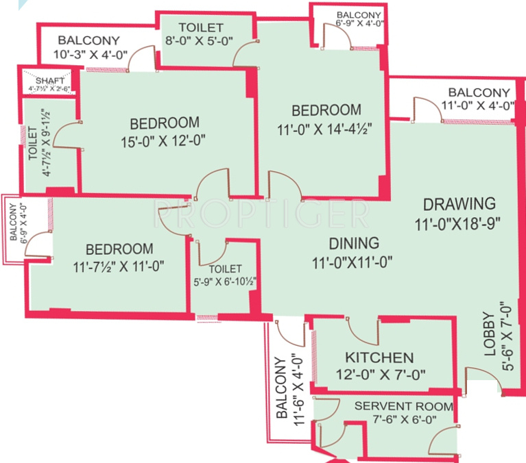 Gurupragya Gurushikhar (3BHK+3T (1,850 sq ft) 1850 sq ft)