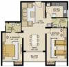 Plama Crest (2BHK+2T (1,210 sq ft) 1210 sq ft)