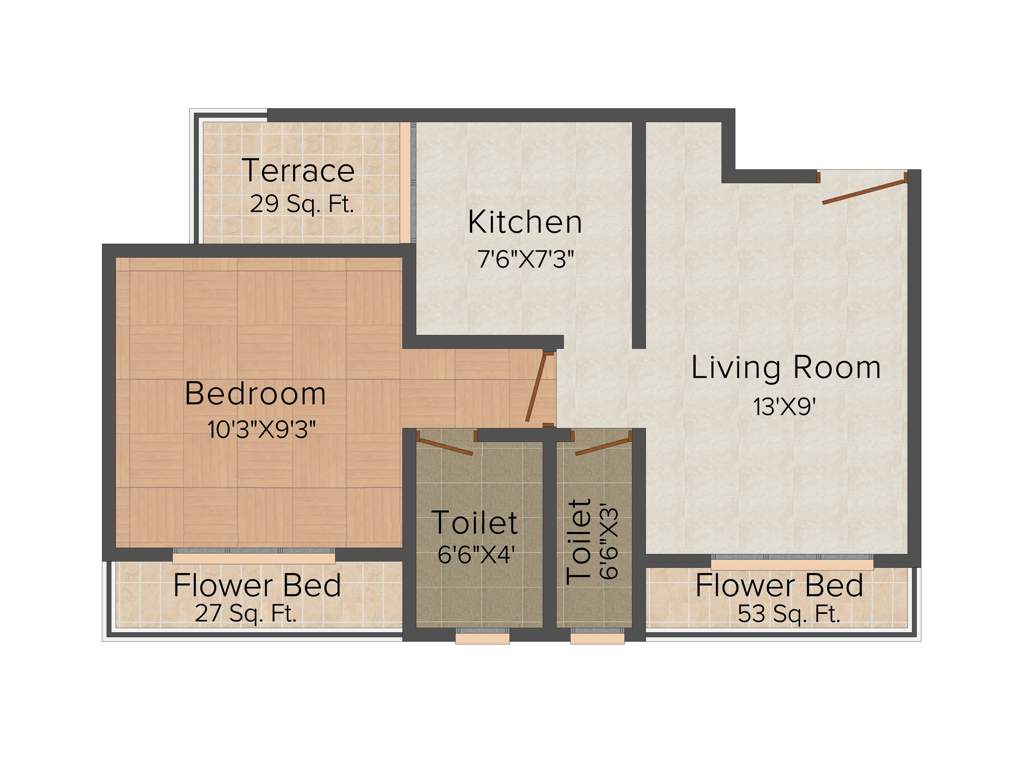 Shree Home Harishchandra Tower (1BHK+1T (710 sq ft) 710 sq ft)