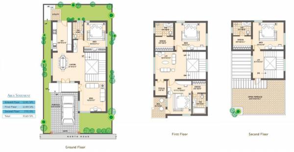 Star Starlite Pavilion Villas (4BHK+4T (3,165 sq ft)   Pooja Room 3165 sq ft)
