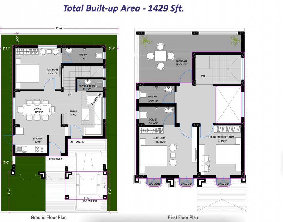  hills villas Floor Plan Floor Plan
