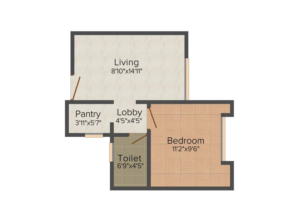 Vasudha Etasha (1BHK+1T (419 sq ft) 419 sq ft)