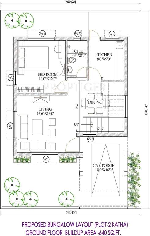 Green Aashray Villas (3BHK+3T (1,240 sq ft) 1240 sq ft)