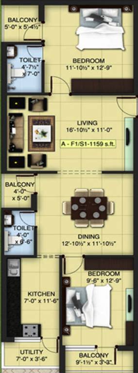 Aara Venus Ababil Heritage (2BHK+2T (1,159 sq ft) 1159 sq ft) Aara Venus Ababil Heritage (2BHK+2T (1,159 sq ft) 1159 sq ft)