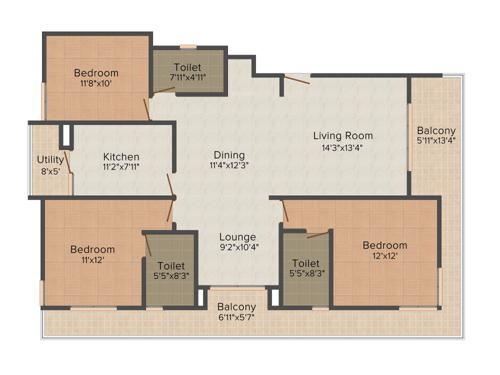UBR Vantage Place (3BHK+3T (2,035 sq ft) 2035 sq ft) UBR Vantage Place (3BHK+3T (2,035 sq ft) 2035 sq ft)