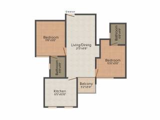 Heera Grand Villae (2BHK+2T (1,236 sq ft) 1236 sq ft)