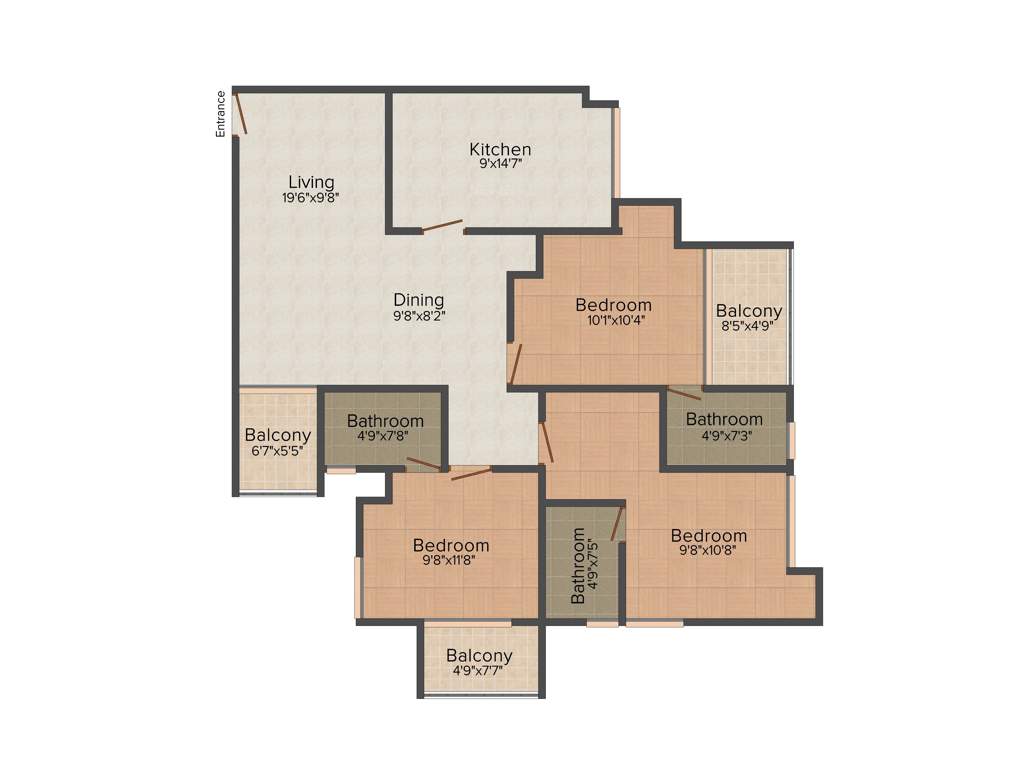 Heera Grand Villae (3BHK+3T (1,651 sq ft) 1651 sq ft)