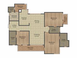 Omaxe Spa Village (3BHK+4T (1,900 sq ft) + Servant Room 1900 sq ft) Omaxe Spa Village (3BHK+4T (1,900 sq ft) + Servant Room 1900 sq ft)