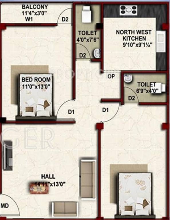 Bluewall Harsham (2BHK+2T (797 sq ft) 797 sq ft) Bluewall Harsham (2BHK+2T (797 sq ft) 797 sq ft)