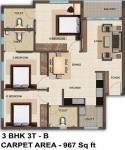 Bren Woods (3BHK+3T (1,305 sq ft) 1305 sq ft)