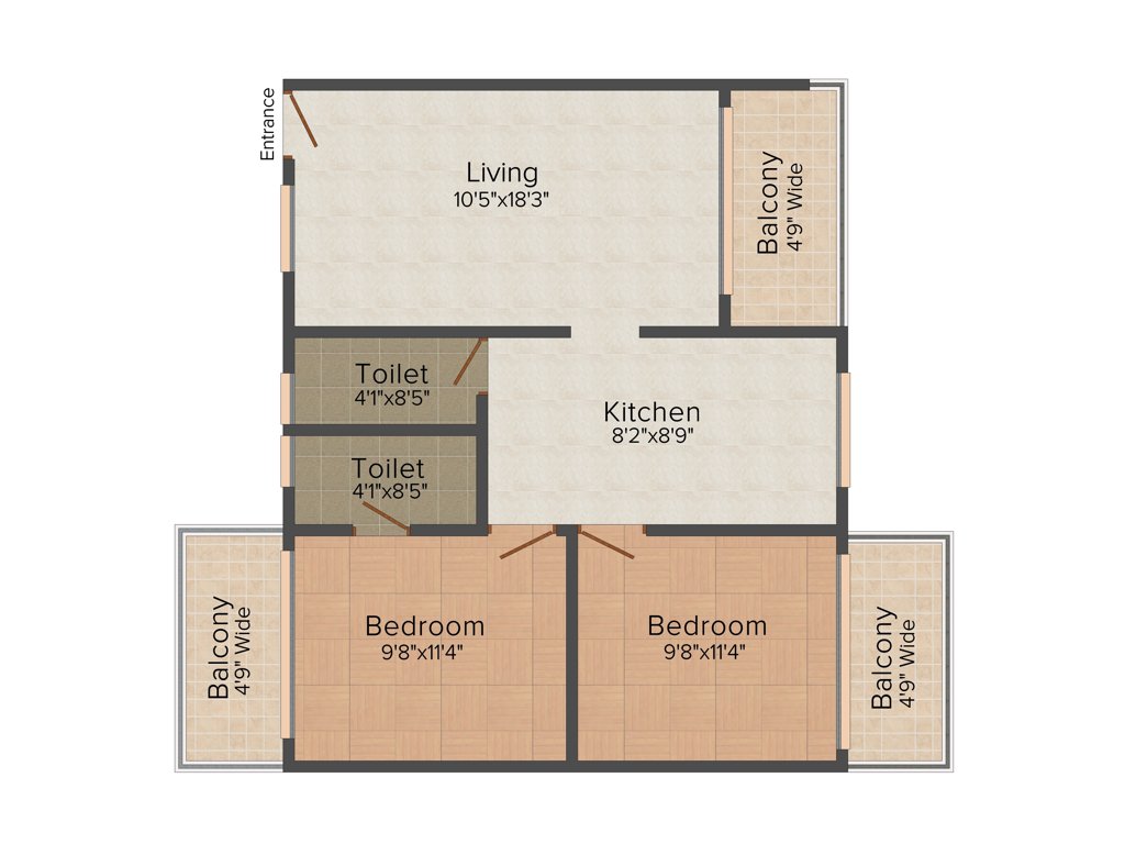 Chamunda Chamunda Enclave (2BHK+2T (820 sq ft) 820 sq ft)
