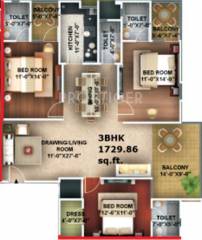 Amna Rolex Estate (3BHK+3T (1,729 sq ft) 1729 sq ft) Amna Rolex Estate (3BHK+3T (1,729 sq ft) 1729 sq ft)
