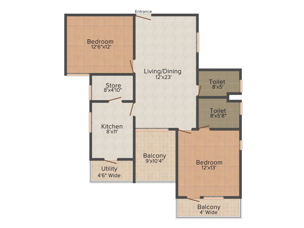 Ark Cloud City (2BHK+2T (1,320 sq ft) 1320 sq ft)