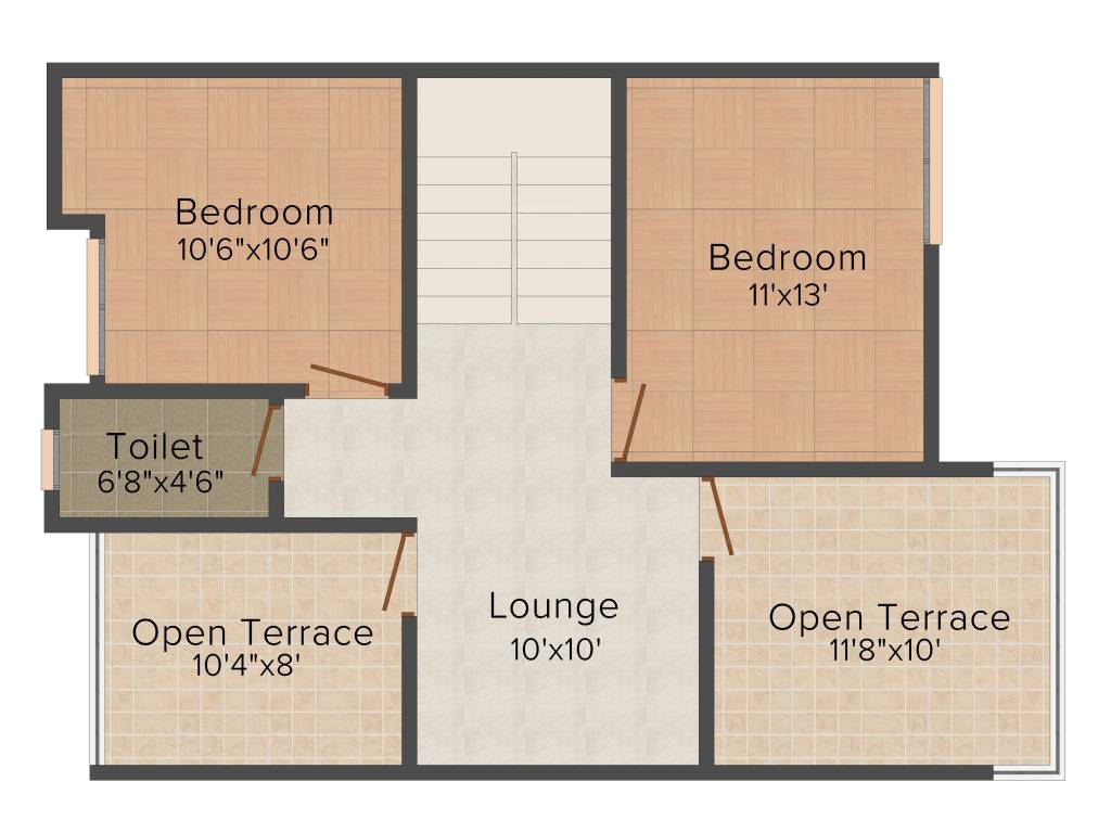 Essarjee Sampada (3BHK+2T (1,410 sq ft) 1410 sq ft)