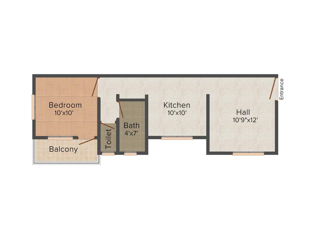 Ovaks Malhar Angan (1BHK+1T (596 sq ft) 596 sq ft)