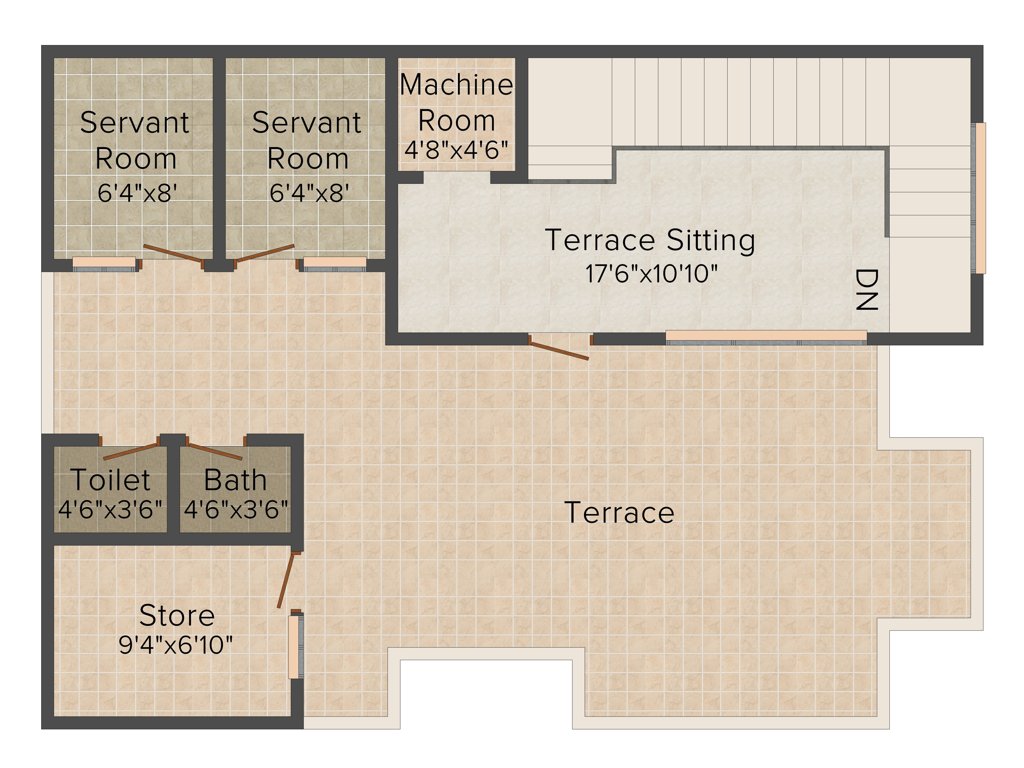 Shalimar Meadows (4BHK+4T (3,200 sq ft) 3200 sq ft)