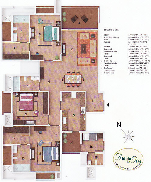 Dynamix Aldeia De (3BHK+3T (2,159 sq ft) + Servant Room 2159 sq ft)