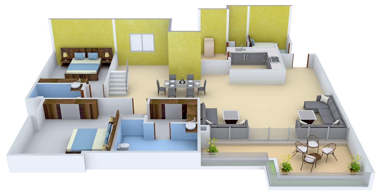 The Address The Five Summits (4BHK+4T (3,400 sq ft) 3400 sq ft)