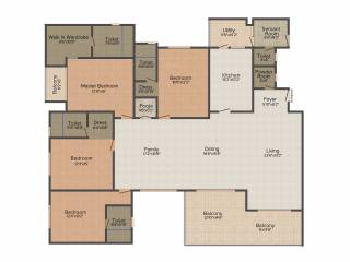 Adarsh Premia (4BHK+4T (3,720 sq ft)   Servant Room 3720 sq ft)
