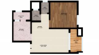 TATA New Haven Ribbon Walk (1BHK+1T (612 sq ft) 612 sq ft)