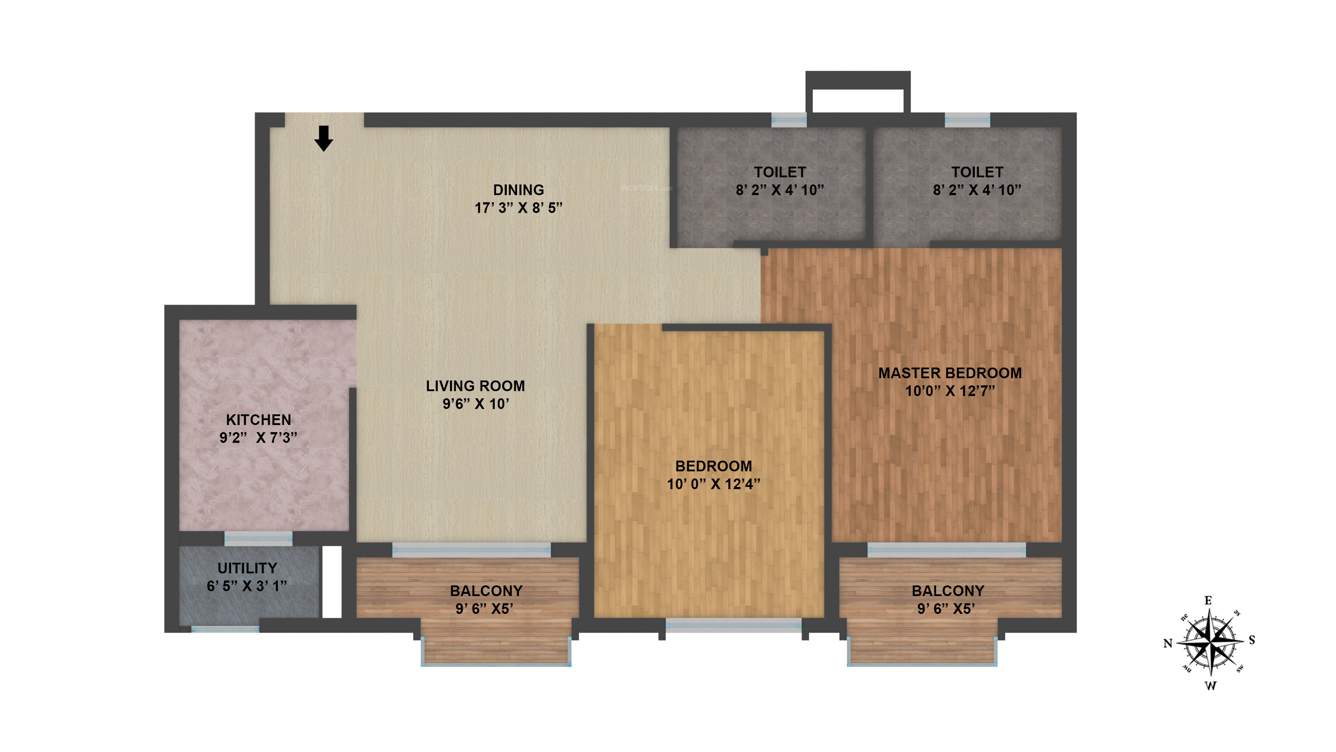 TATA New Haven Ribbon Walk (2BHK+2T (1,152 sq ft) 1152 sq ft)