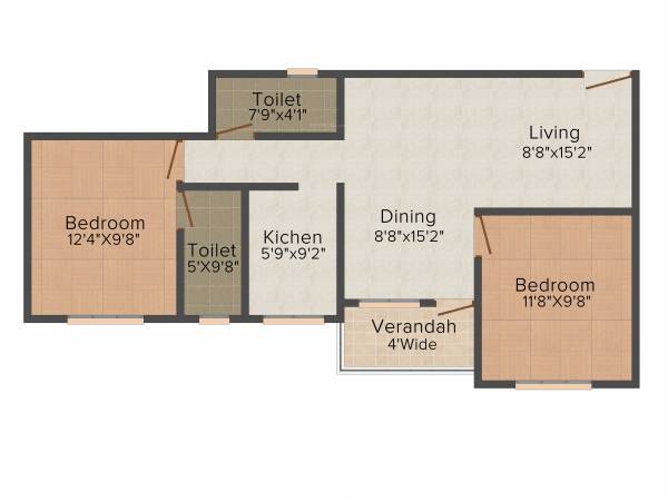 Aatreyee Utkarshini (2BHK+2T (946 sq ft) 946 sq ft) Aatreyee Utkarshini (2BHK+2T (946 sq ft) 946 sq ft)