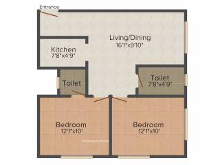 Aatreyee Rupadarshini (2BHK+2T (932 sq ft) 932 sq ft) Aatreyee Rupadarshini (2BHK+2T (932 sq ft) 932 sq ft)