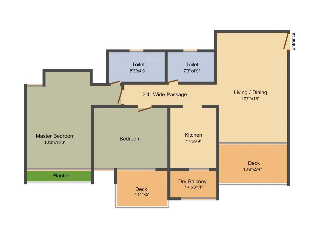 Elpro The Metropolitan (2BHK+2T (1,147 sq ft) 1147 sq ft) Elpro The Metropolitan (2BHK+2T (1,147 sq ft) 1147 sq ft)