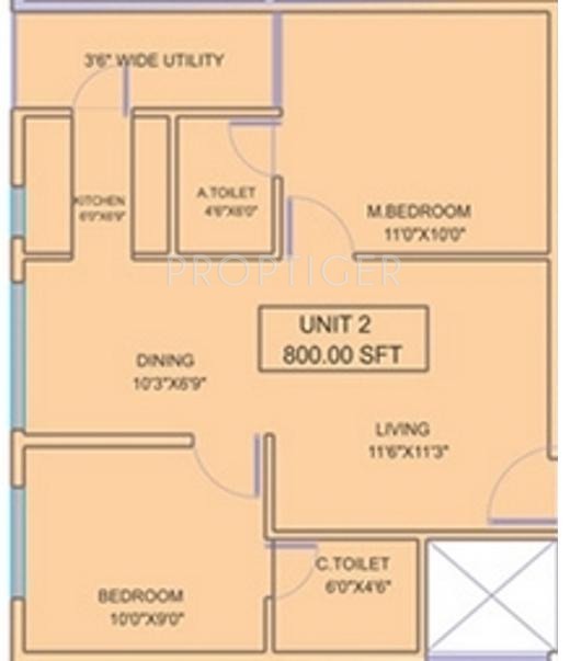 Prabhavathi Pride (2BHK+2T (800 sq ft) 800 sq ft) Prabhavathi Pride (2BHK+2T (800 sq ft) 800 sq ft)