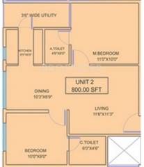 Prabhavathi Pride (2BHK+2T (800 sq ft) 800 sq ft) Prabhavathi Pride (2BHK+2T (800 sq ft) 800 sq ft)
