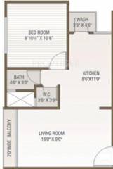 Green Orion (1BHK+1T (700 sq ft) 700 sq ft)