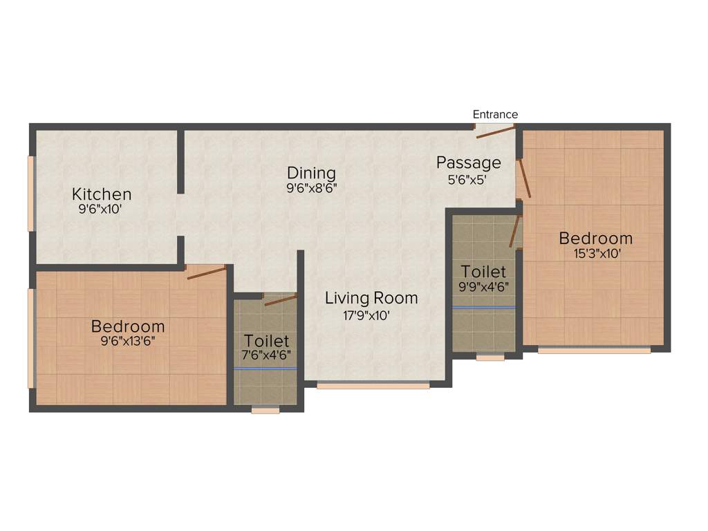 Geopreneur Mayur Tower (2BHK+2T (1,250 sq ft) 1250 sq ft)