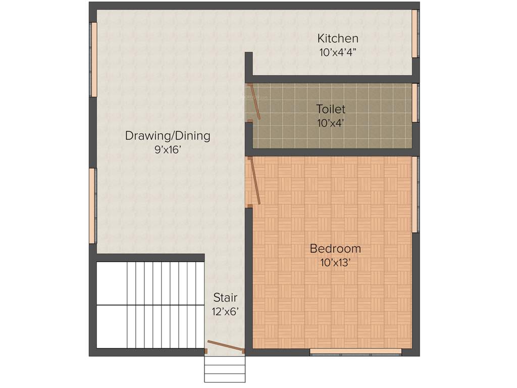 MyDearCity Developers Banalata 1BHK+1T (550 sq ft)