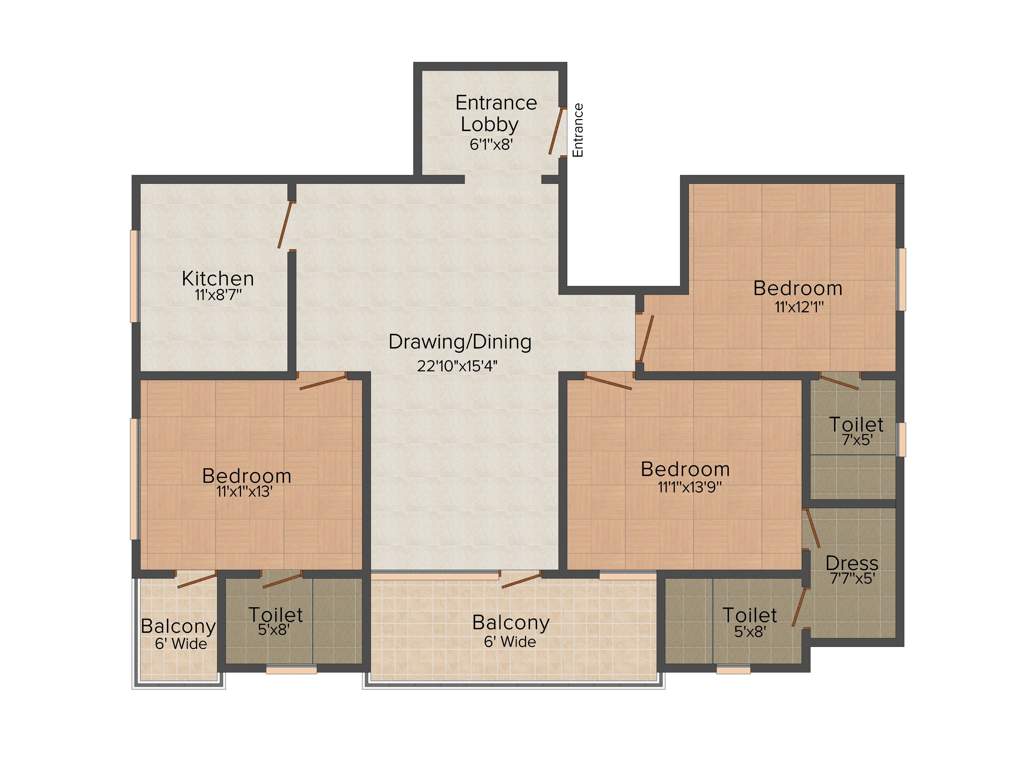 Platinum Shubhratan (3BHK+3T (1,789 sq ft) 1789 sq ft)