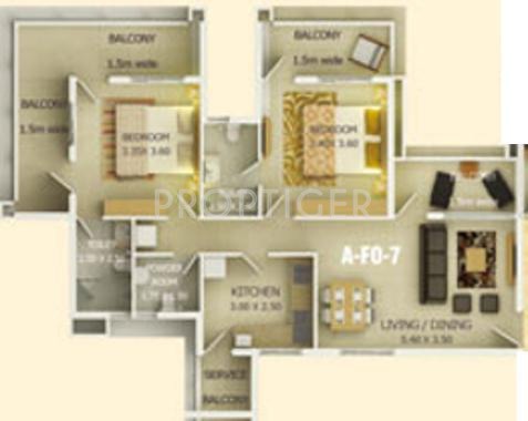 Akar Gardens (2BHK+2T (1,168 sq ft) 1168 sq ft) Akar Gardens (2BHK+2T (1,168 sq ft) 1168 sq ft)