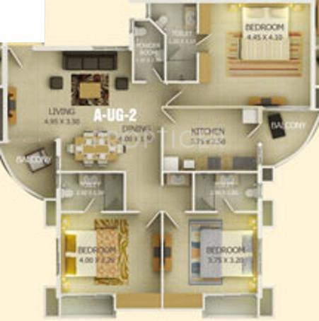Akar Gardens (3BHK+3T (1,501 sq ft) 1501 sq ft) Akar Gardens (3BHK+3T (1,501 sq ft) 1501 sq ft)