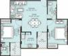 Aradhana Bhavyaa Pride (2BHK+2T (1,025 sq ft) 1025 sq ft)