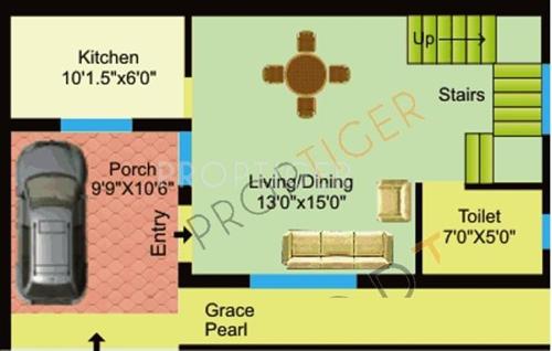 Grace Coral and Pearl (2BHK+3T (1,215 sq ft) 1215 sq ft)