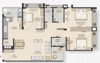 V Square Vedant Shreeji (3BHK+3T (1,620 sq ft) 1620 sq ft)