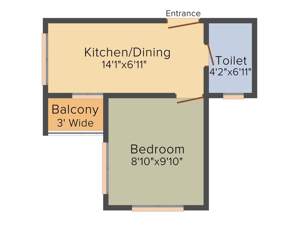 Prime Suresh Sova Abasan (1BHK+1T (377 sq ft) 377 sq ft)
