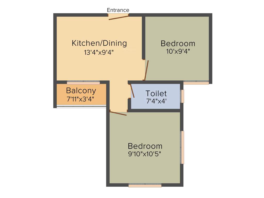 Prime Suresh Sova Abasan (2BHK+2T (603 sq ft) 603 sq ft)