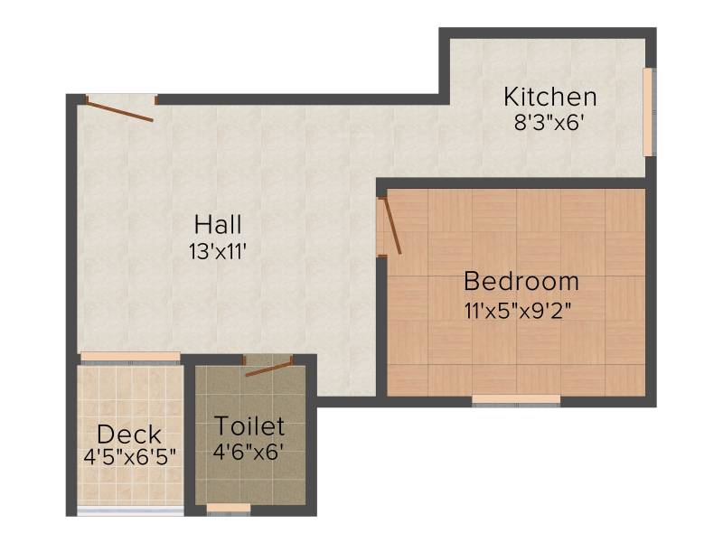 Malles Aashira (1BHK+1T (474 sq ft) 474 sq ft)