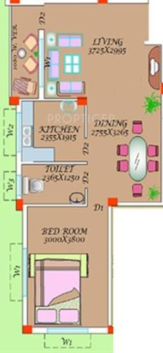 Mahanagar Shaila Residency (1BHK+1T (747 sq ft) 747 sq ft)