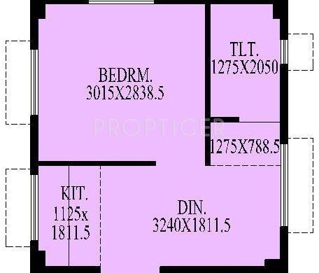 Pabitra Construction Bishnu Kutir Floor Plan (1BHK+1T)